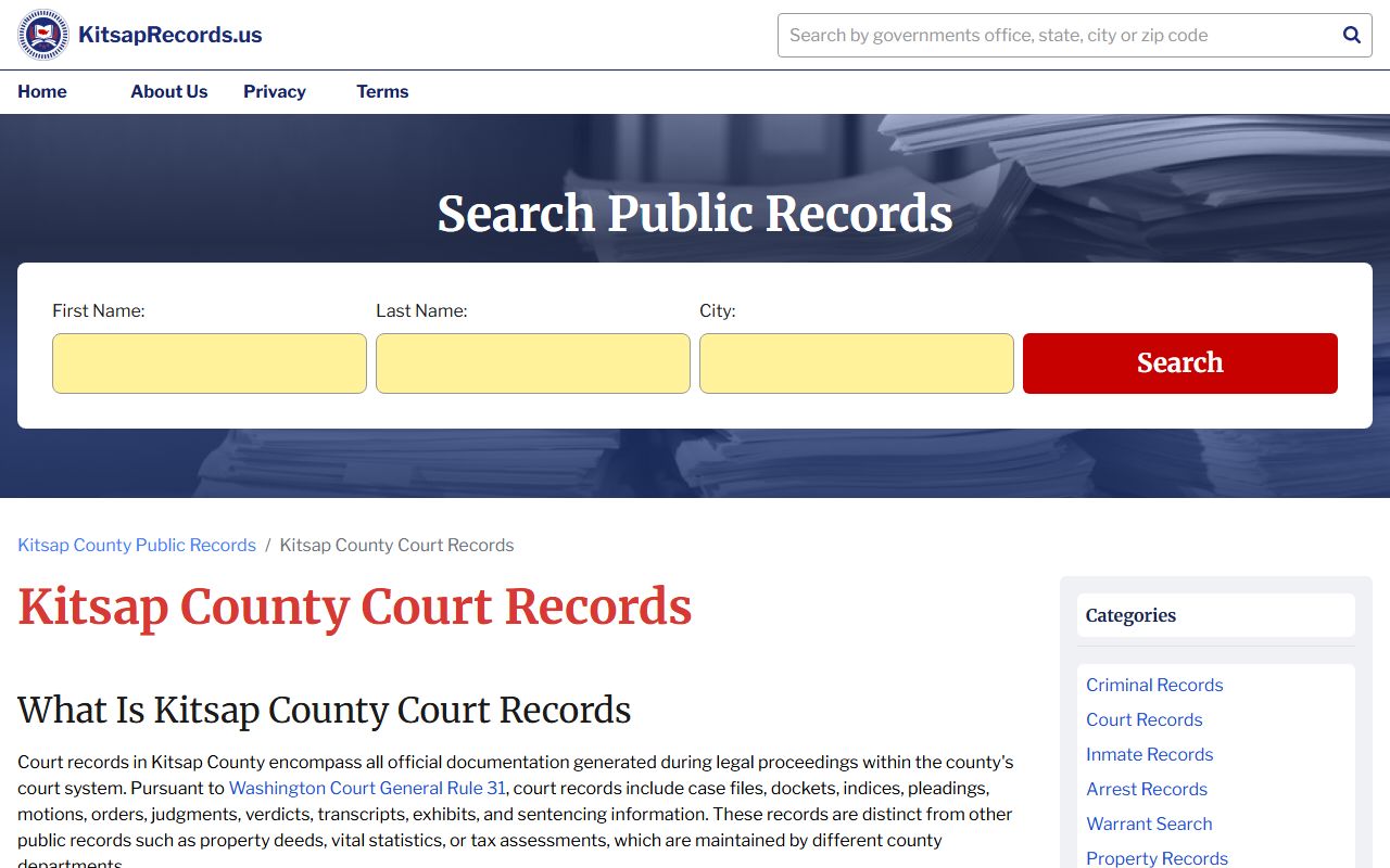 Bremerton dissolution of marriage records Kitsap County court resources