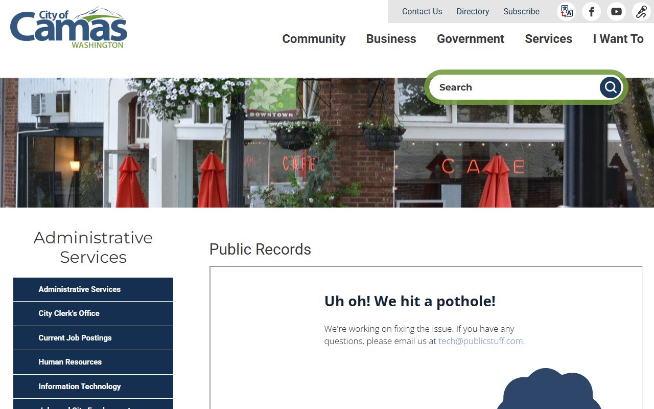 Camas dissolution of marriage records Clark County public records access