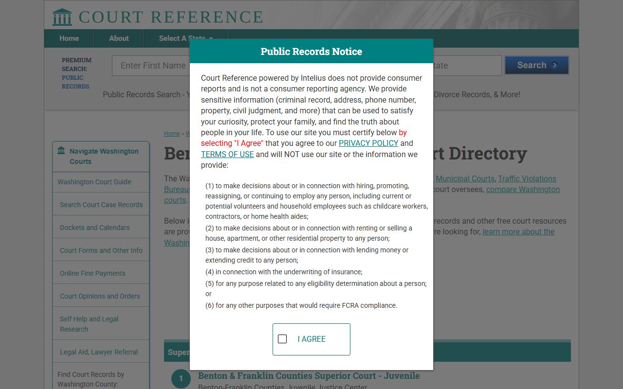 Kennewick dissolution court records Benton County