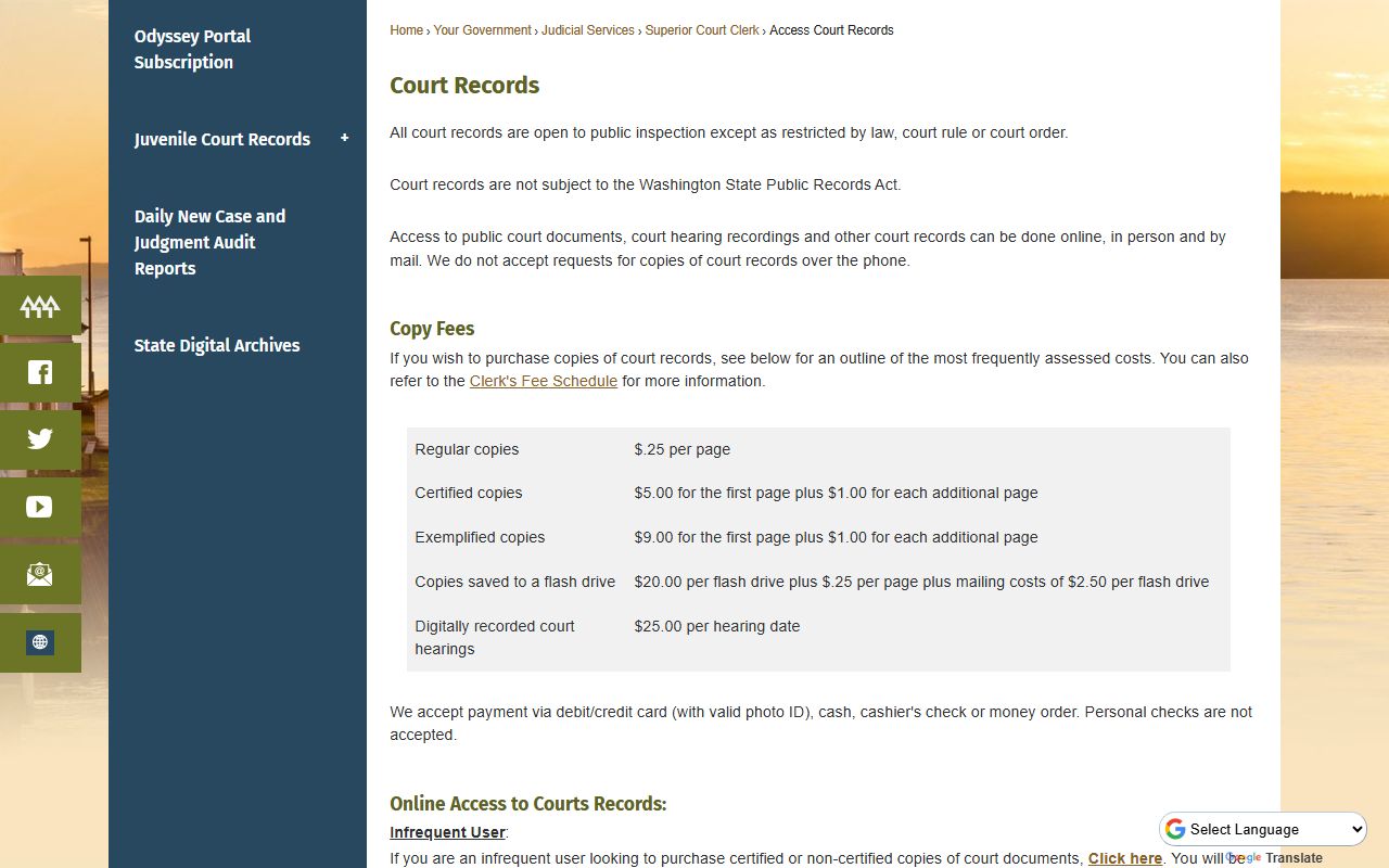 Mill Creek East dissolution of marriage Snohomish County court records access