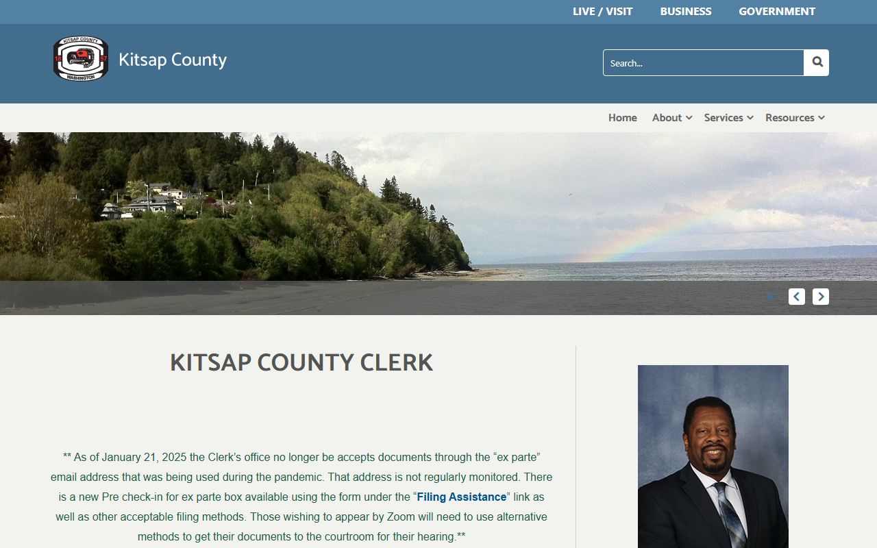 Kitsap County dissolution of marriage records clerk office page