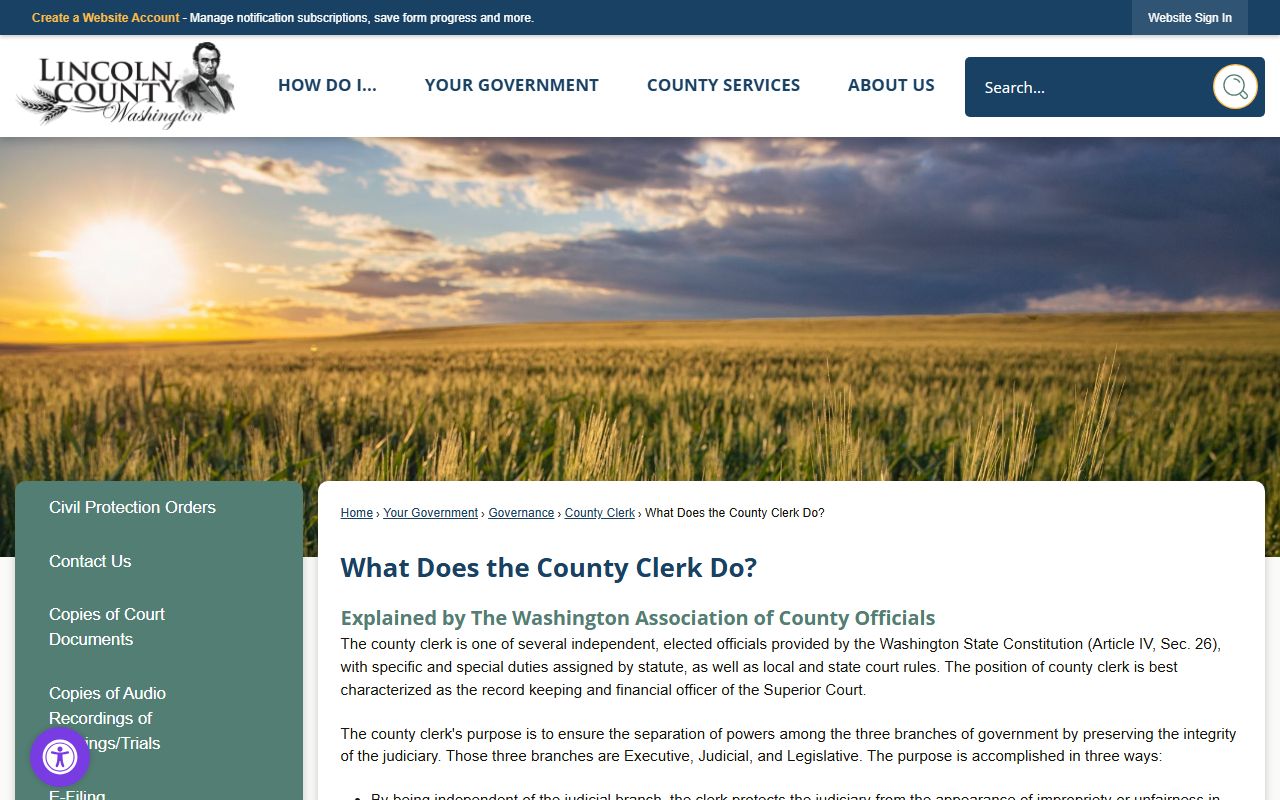 Lincoln County dissolution of marriage records