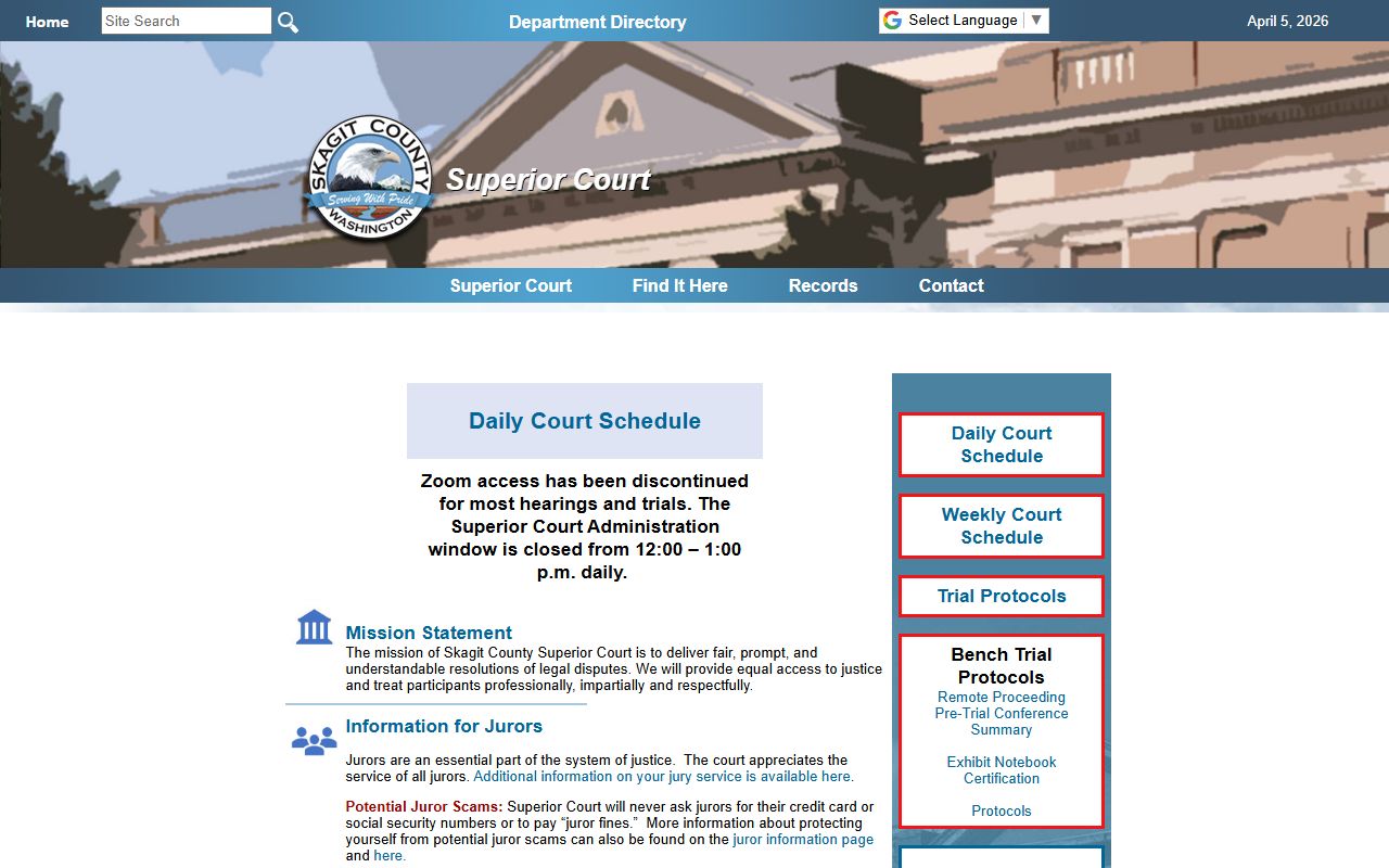 Skagit County dissolution of marriage records