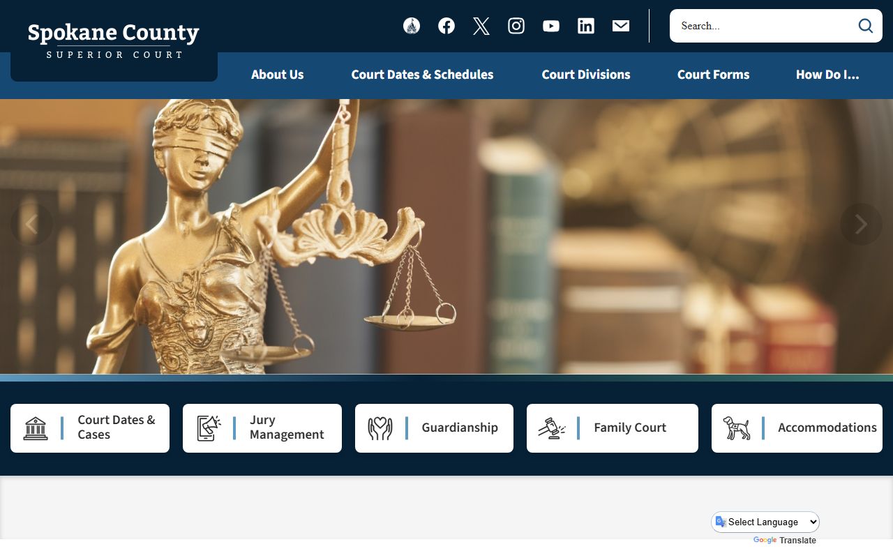 Spokane County dissolution of marriage superior court information